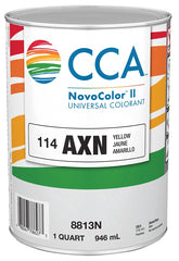 CCA NovoColor II Series 076.008813N.005 Universal Colorant, Yellow, Liquid, 1 qt